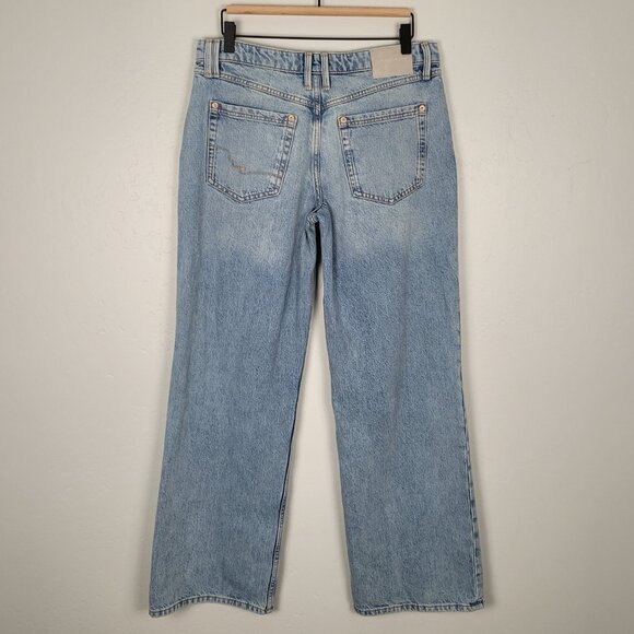 Free People We The Free Tennessee Low Rise Boyfriend Jeans Montrose Blue Size 28 - Picture 6 of 13